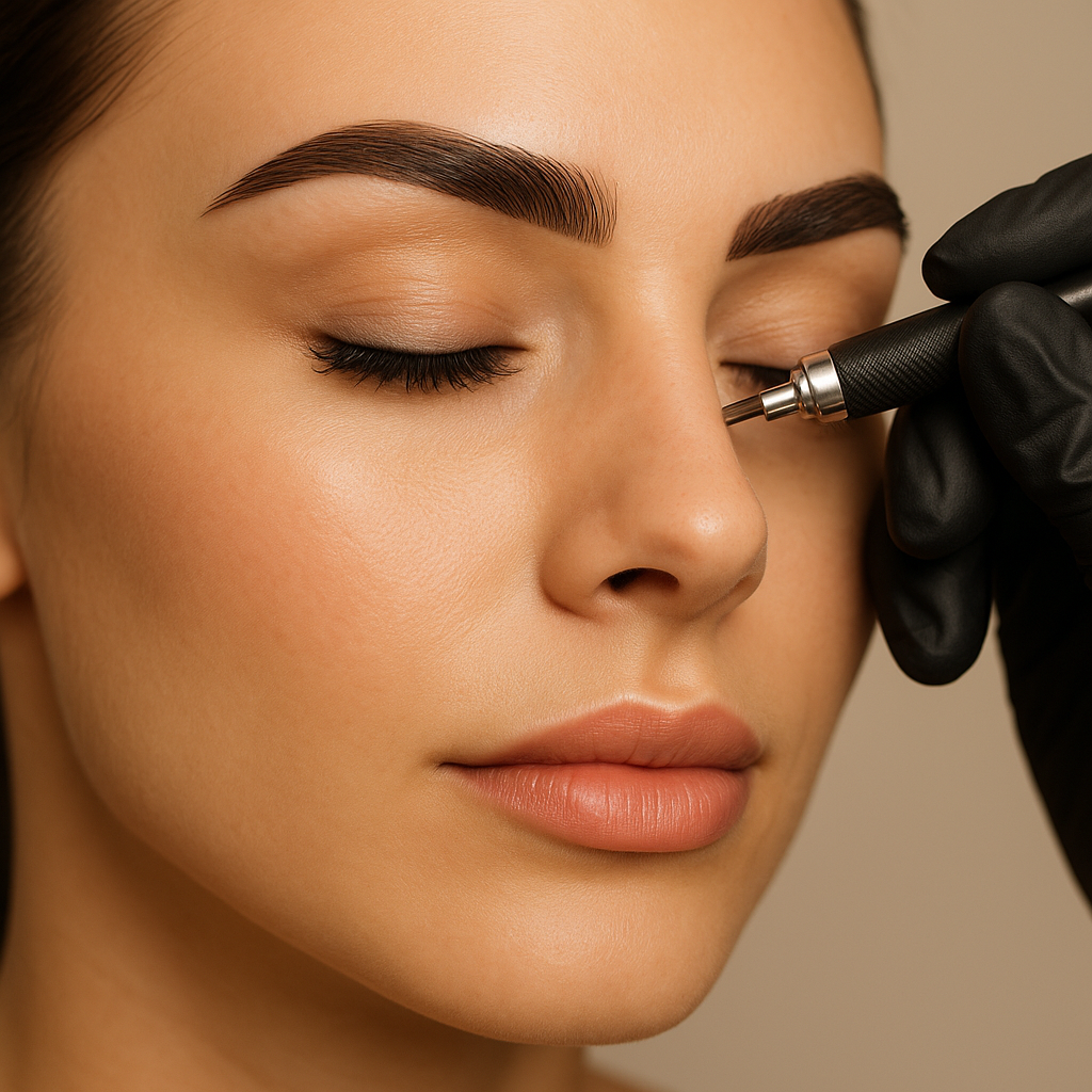 Combibrows Permanent Make-up mit Hairstrokes und Schattierung im Kosmetikstudio Si Bella Bielefeld